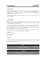 Preview for 2 page of xDEEP ZEOS 28 User Manual