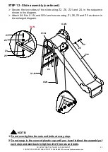 Предварительный просмотр 31 страницы XDP Recreation SURF N SWINGIN' PLUS+ 96667GF Owner'S Manual, Assembly Instructions, Care, Maintenance And User'S Manual