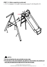 Предварительный просмотр 32 страницы XDP Recreation SURF N SWINGIN' PLUS+ 96667GF Owner'S Manual, Assembly Instructions, Care, Maintenance And User'S Manual