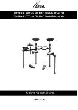 Preview for 1 page of XDrum DD-460P Mesh E-Drum Kit Operating Instructions Manual