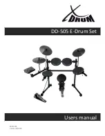 Предварительный просмотр 1 страницы XDrum DD-505 User Manual