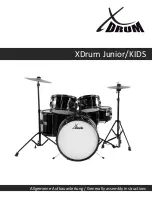 XDrum Junior kids Assembly Instructions Manual preview