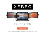 Предварительный просмотр 1 страницы Xebec TRI-SCREEN User Manual