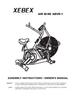 Xebex Fitness Air Bike ABVR-1 Assembly Instructions And Owner'S Manual preview
