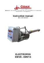 Предварительный просмотр 1 страницы Xeda International CEDAX ELECTROFOG EWV10 Instruction Manual