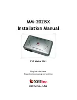 Предварительный просмотр 1 страницы Xeline MM-202BX Installation Manual