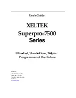 Xeltek Superpro 7500 Series User Manual preview