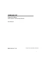 Preview for 1 page of Xembedded XVME-689-VR7 User Manual