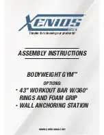 Xenios BODYWEIGHT GYM BASIC Assembly Instructions Manual предпросмотр