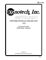 Preview for 1 page of Xenotech BRITELIGHT 7000 Operating Manual