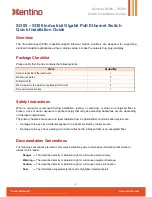 Preview for 1 page of Xentino SI306 Quick Installation Manual