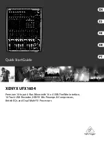 Xenyx UFX1604 Quick Start Manual preview