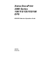 Preview for 1 page of Xerox 2000 Series Operation Manual