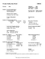 Preview for 1 page of Xerox 2300 Product Safety Data Sheet