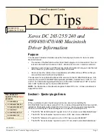 Xerox 265 DC Information Manual preview