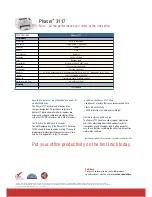 Preview for 2 page of Xerox 3117 - Phaser B/W Laser Printer Specifications