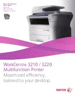 Предварительный просмотр 1 страницы Xerox 3210 - workcentre b/w laser Specifications