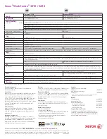 Предварительный просмотр 4 страницы Xerox 3210 - workcentre b/w laser Specifications