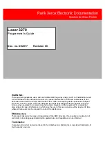 Preview for 1 page of Xerox 3270 Programmer'S Manual