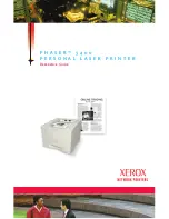 Предварительный просмотр 1 страницы Xerox 3400B - Phaser B/W Laser Printer Reference Manual