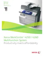 Предварительный просмотр 1 страницы Xerox 4250 - WorkCentre - Copier Specifications