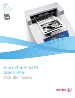 Предварительный просмотр 1 страницы Xerox 4510N - Phaser B/W Laser Printer Evaluator Manual