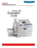 Preview for 1 page of Xerox 5500DT - Phaser B/W Laser Printer Evaluator Manual