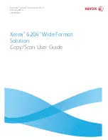 Preview for 1 page of Xerox 6204 Wide Format Solution User Manual