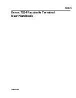 Предварительный просмотр 1 страницы Xerox 7024 User Handbook Manual