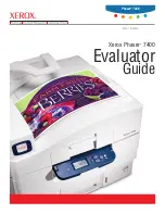 Xerox 7400DT - Phaser Color LED Printer Evaluator Manual preview