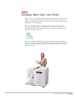 Предварительный просмотр 5 страницы Xerox 7400DT - Phaser Color LED Printer Evaluator Manual