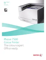 Xerox 7500/N - Phaser Color LED Printer Specifications preview