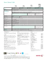 Preview for 4 page of Xerox 7500/N - Phaser Color LED Printer Specifications