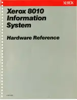 Xerox 8010 Hardware Reference Manual preview