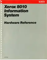 Предварительный просмотр 1 страницы Xerox 8010 Hardware Reference Manual