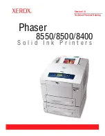 Xerox 8550YDP - Phaser Color Solid Ink Printer User Manual предпросмотр