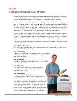 Предварительный просмотр 5 страницы Xerox 8560DT - Phaser Color Solid Ink Printer Evaluator Manual