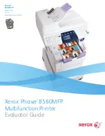 Xerox 8560DX - Phaser Color Solid Ink Printer Evaluator Manual preview