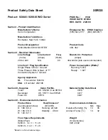 Xerox 9200-II Product Safety Data Sheet предпросмотр