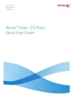 Xerox Color J75 Press Quick Start Manual предпросмотр