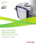 Предварительный просмотр 1 страницы Xerox Color Qube 9201 Evaluator Manual