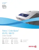 Preview for 1 page of Xerox COLORQUBE 8570 User Manual