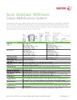 Предварительный просмотр 1 страницы Xerox ColorQube 9300 series Specifications