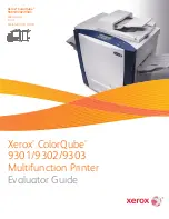 Предварительный просмотр 1 страницы Xerox ColorQube 9301 Evaluator Manual