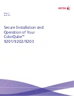 Предварительный просмотр 1 страницы Xerox COLORQUBETM 9201 Install And Operation Instructions