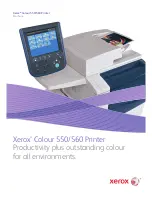 Preview for 1 page of Xerox Colour 560 Printer Speci?Cations
