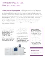 Предварительный просмотр 2 страницы Xerox D95 Detailed Specifications