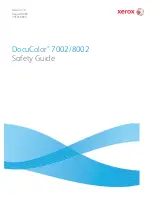 Xerox DocuColor 7002 Safety Manual предпросмотр