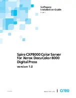 Предварительный просмотр 1 страницы Xerox DocuColor 8000 Software Installation Manual