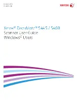 Предварительный просмотр 1 страницы Xerox DocuMate 5445 User Manual